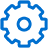 Blue Setting Icon